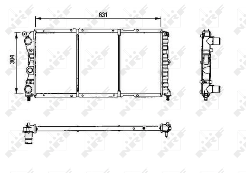 Купить 58956 NRF Радиатор водяной