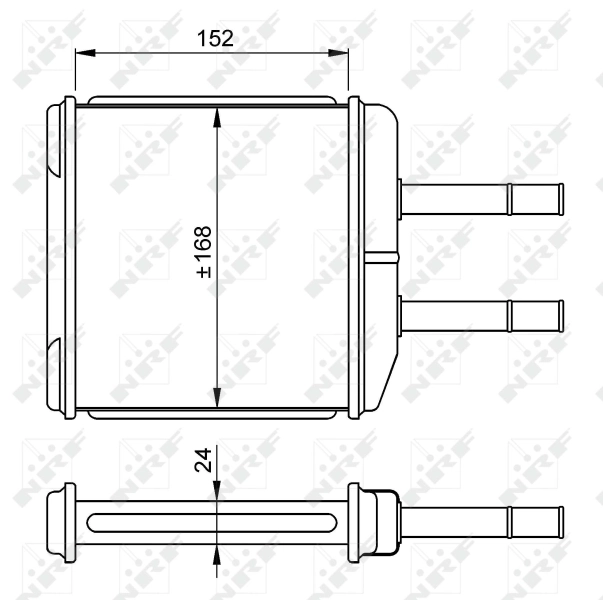 Радиатор отопителя NRF 54260