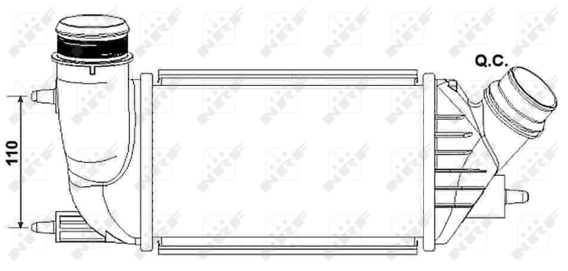 Купить 30242 NRF Интеркулер