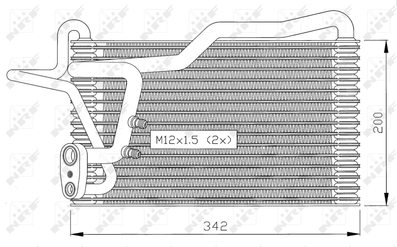 Vaporizador de aparelho de ar condicionado Audi 80 89, 89Q, 8A