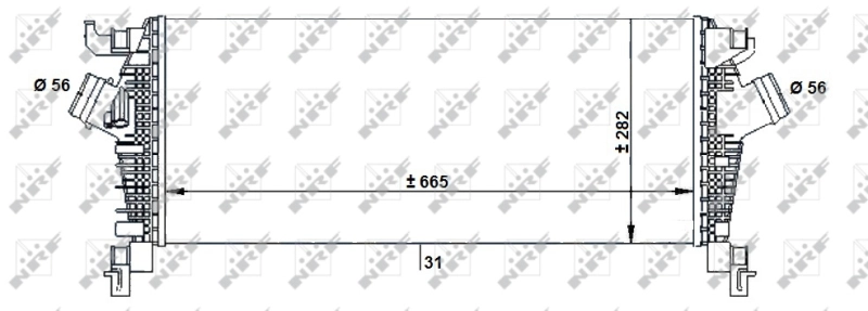 Радиатор интеркуллера NRF 30932