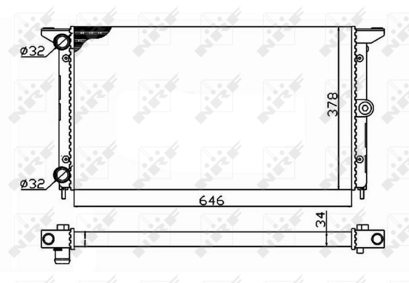 Радиатор охлаждения двигателя Starline VWA2134 цена, от 55.69 USD