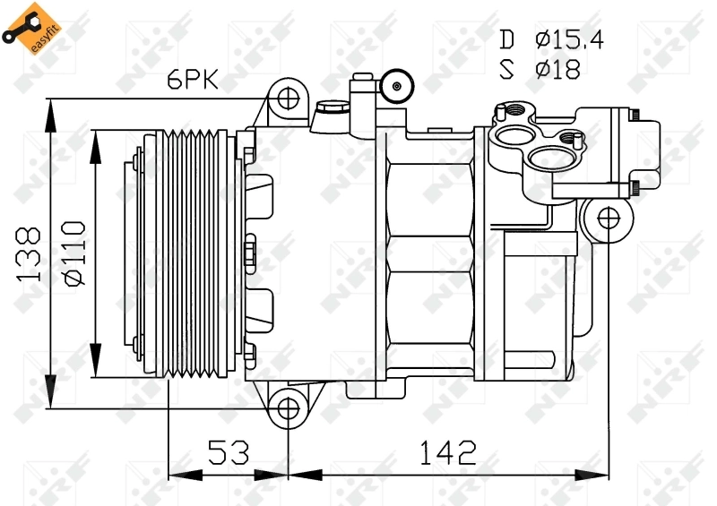 Компрессор кондиционера EKL38451OE Euroklima