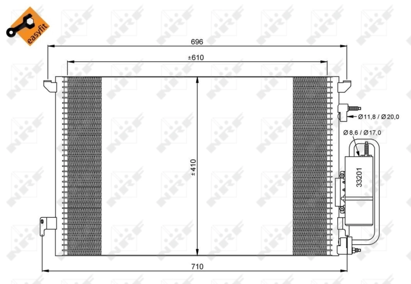 Купить 35929 NRF Радиатор системы охлаждения кондиционера