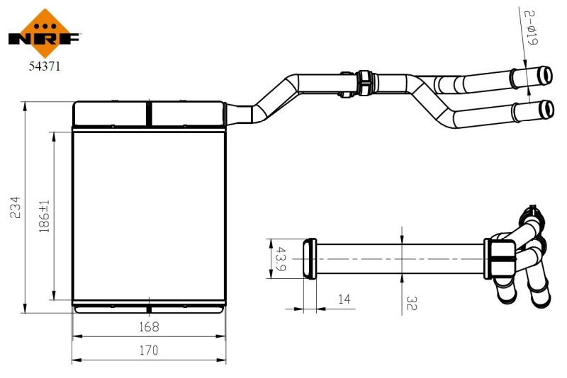 Радиатор печки 1376876 Volvo