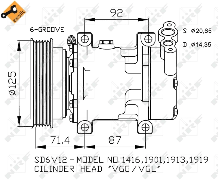 Compressor de aparelho de ar condicionado Renault Clio LB0, LB1, LB2