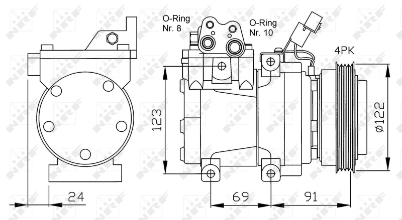 Насос кондиционера NRF 32205
