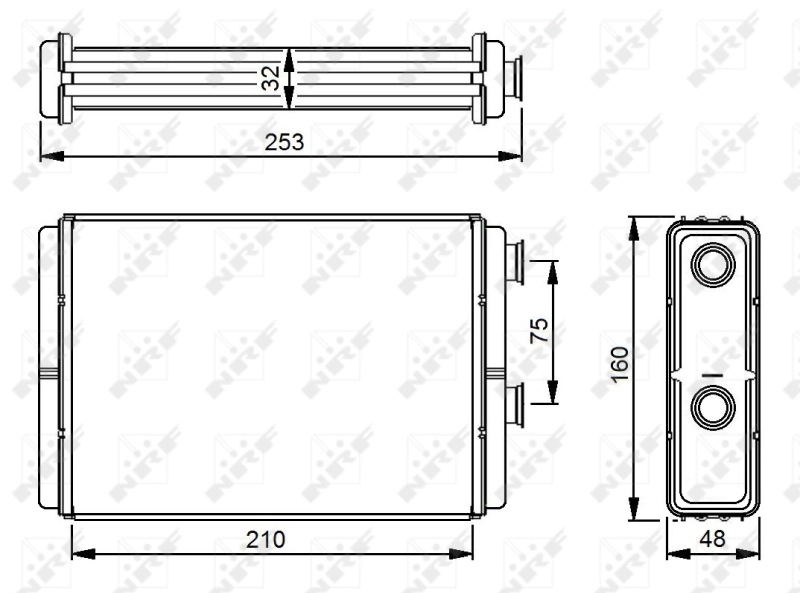 Радиатор отопителя NRF 53233