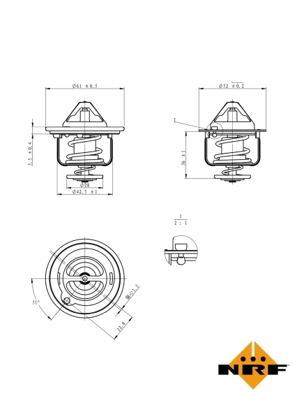 Caixa do termostato Mercedes C S203