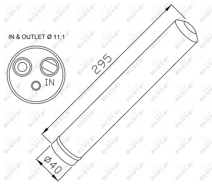 Ресивер кондиционера NRF 33298