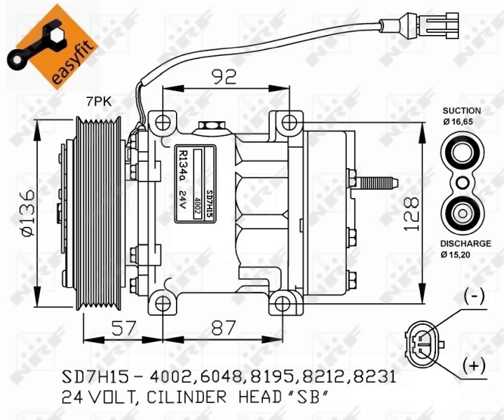 Компрессор хладагента на DAF 105 XF 