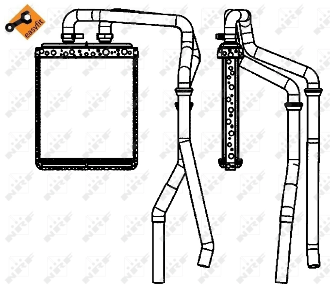 Radiador de forno (de aquecedor) Iveco Daily IV 
