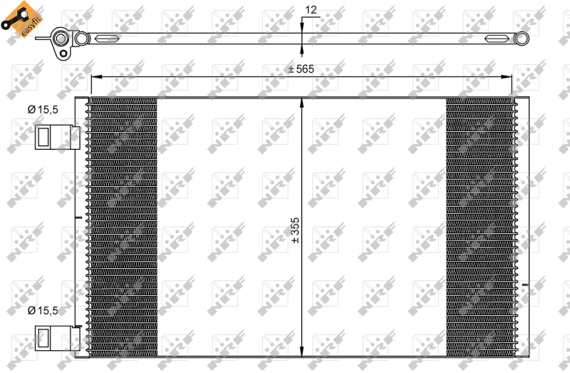 Радиатор кондиционера 35902 NRF