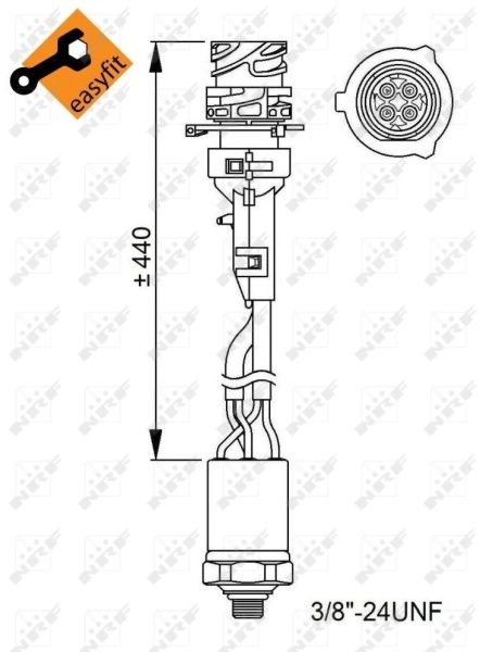 Датчик кондиционера NRF 38950
