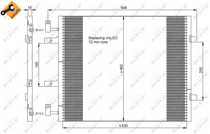 Купить 35845 NRF Радиатор системы охлаждения кондиционера