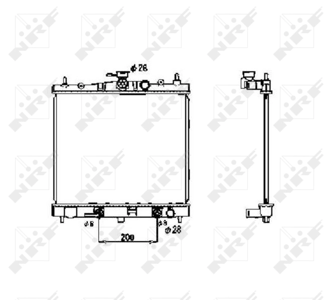 214603U500 Nissan/Infiniti Радиатор основной