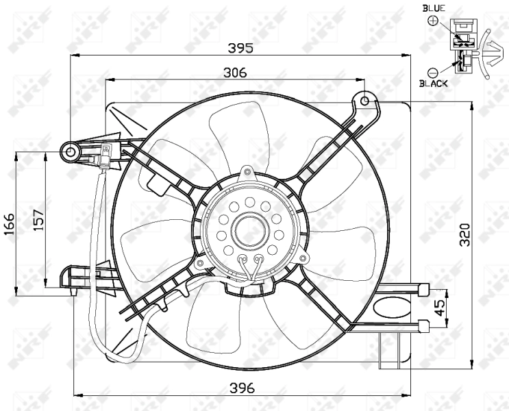 Диффузор радиатора охлаждения в сборе с мотором и крыльчаткой NRF 47486 цена, от 49.99 USD