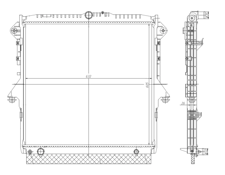 2117278 Ford Радиатор основной