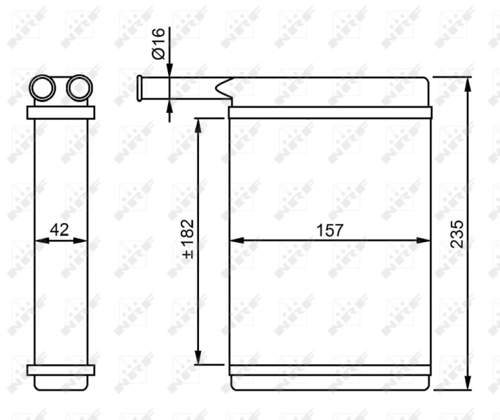 Радиатор отопителя NRF 52221