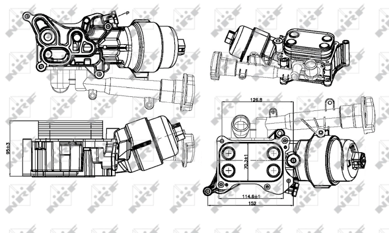 Корпус масляного фильтра 31326 NRF