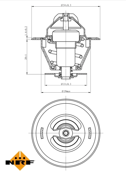 Termostato Opel Omega 25, 26, 27