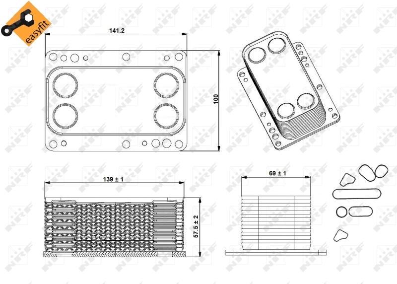 Масляный радиатор NRF 31339