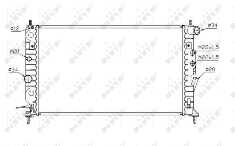 Купить 58288 NRF Радиатор водяной