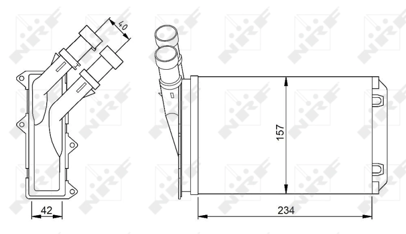 Радиатор отопителя NRF 54308