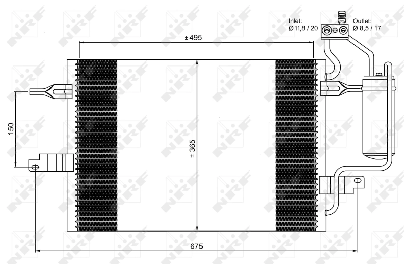 Конденсатор кондиционера NRF 35599 цена, от 83.10 USD