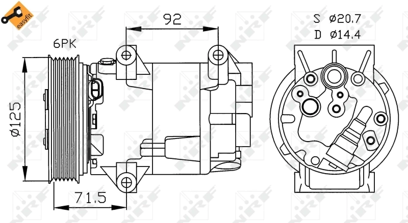 Compressor de aparelho de ar condicionado Nissan Almera 2 N16