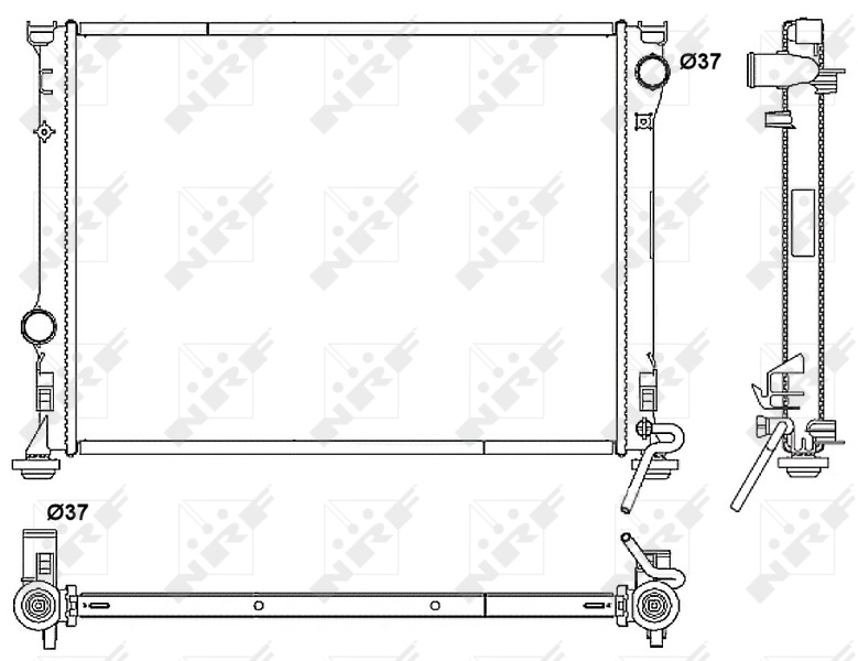 Радиатор охлаждения двигателя Polcar 2431081 цена, от 75.59 USD