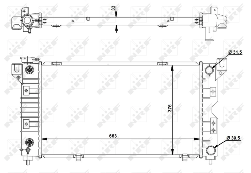 Радиатор 50238 NRF