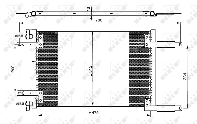 Конденсатор кондиционера Polcar 3040K82X цена, от 52.83 USD