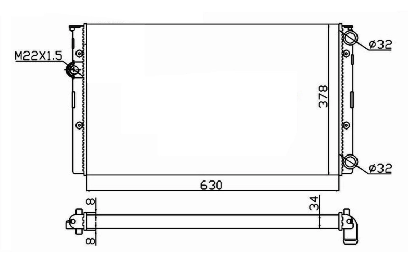 Радиатор 50455 NRF