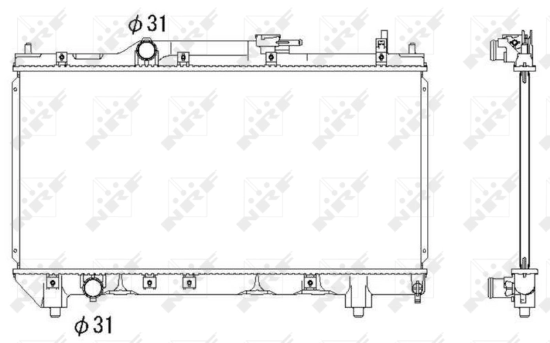 Радиатор 53266 NRF