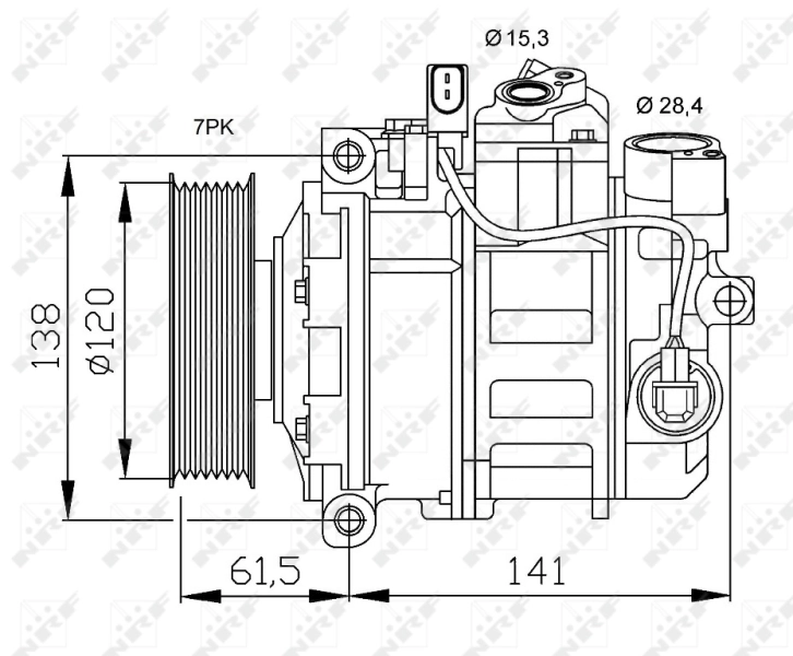 Компрессор кондиционера ACP568 TRW