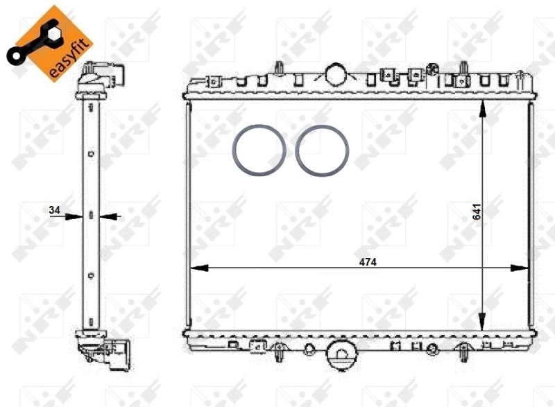 Радиатор 233208A4 Polcar