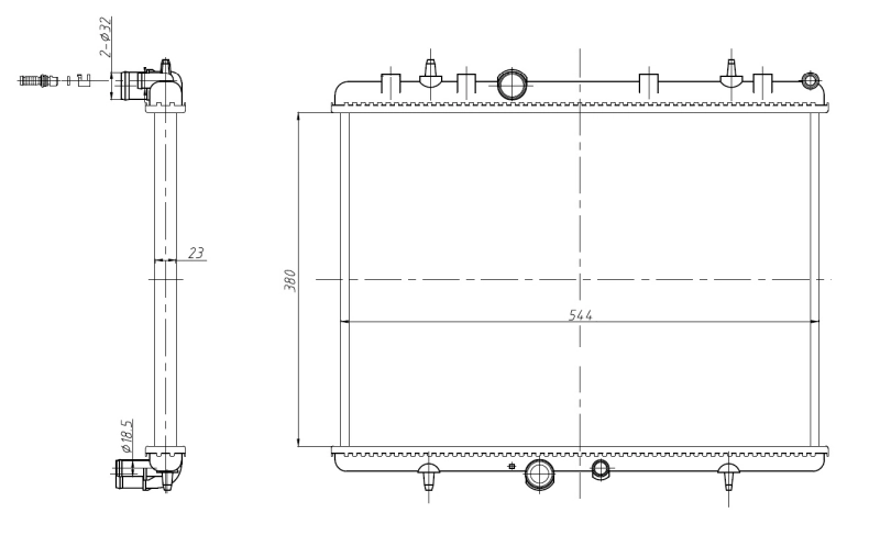 Радиатор охлаждения NRF 58312A