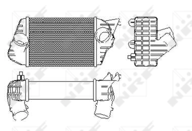 Radiador de intercooler Fiat Stilo 192