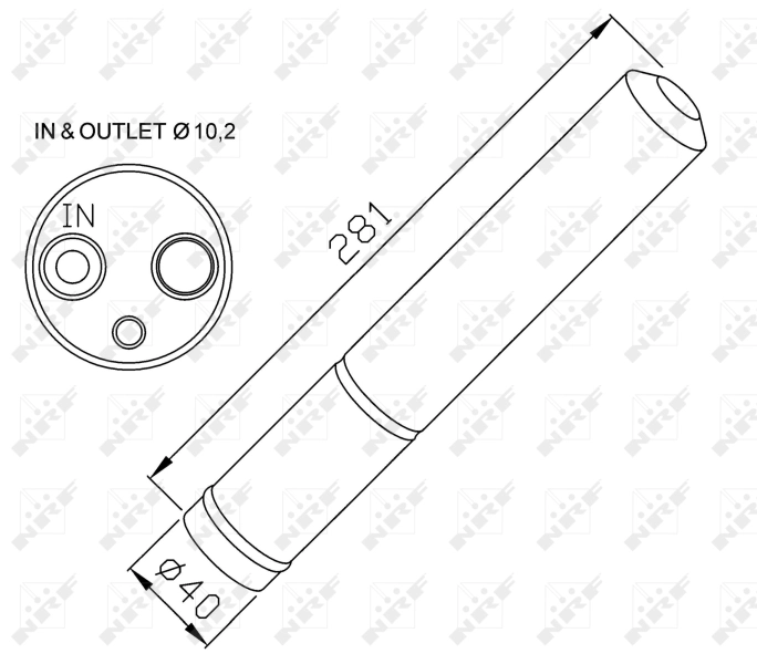 Ресивер кондиционера NRF 33304