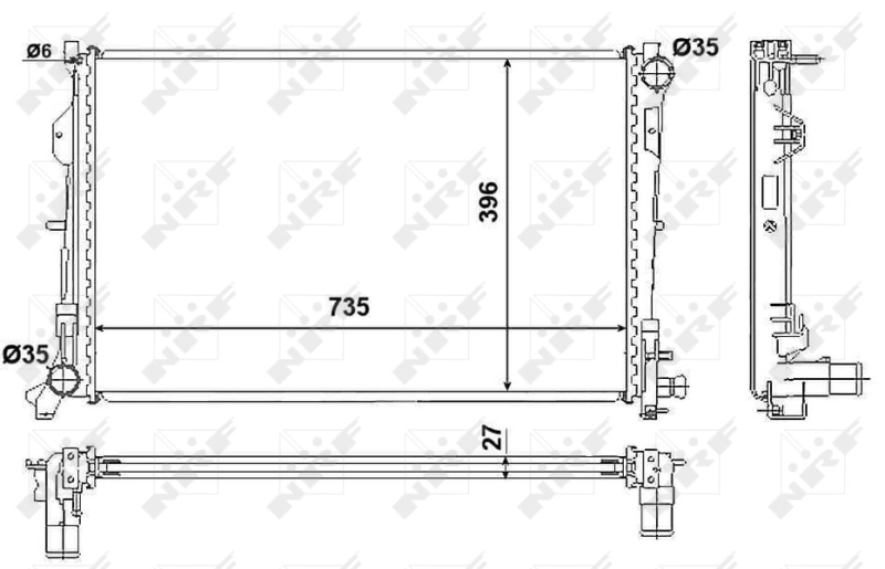 Купить 58230 NRF Радиатор водяной