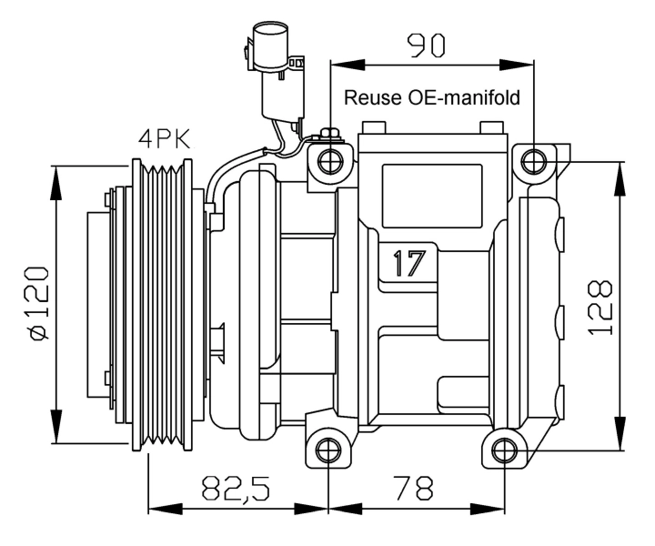 Compressor de aparelho de ar condicionado KIA Carnival 1 UP