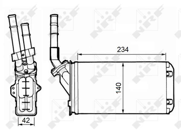Радиатор отопителя NRF 58643