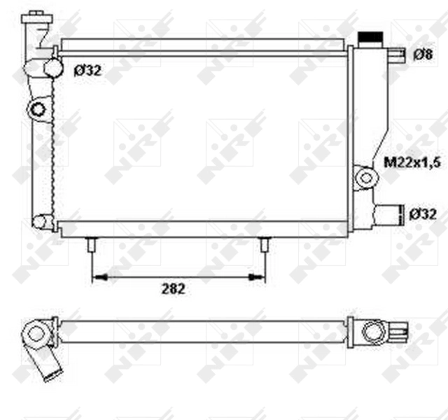 Радиатор 52024 NRF