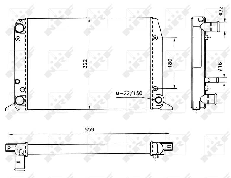 Радиатор 50514 NRF