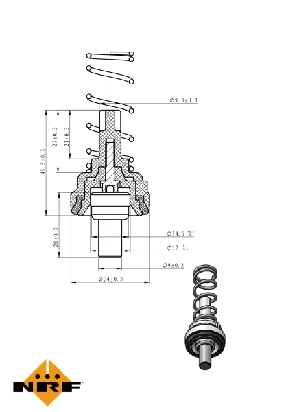 Купить TE0347 Magneti Marelli Автомобильный термостат