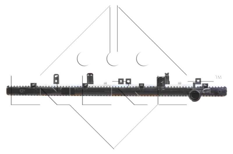 Радиатор охлаждения двигателя NRF 54505 цена, от 92.50 USD