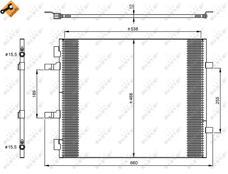 Радиатор кондиционера 35960 NRF