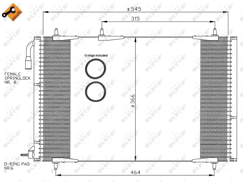 Конденсатор кондиционера NRF 35836 цена, от 61.15 USD