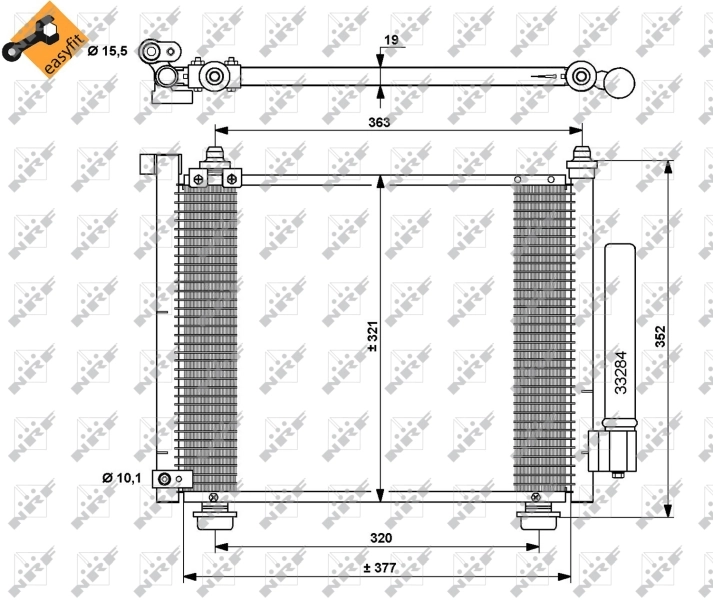 Конденсатор кондиционера Polcar 5503K8C2 цена, от 55.36 USD